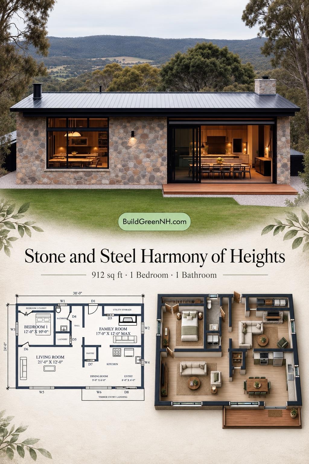 Stone and Steel Harmony of Heights Floor Plan