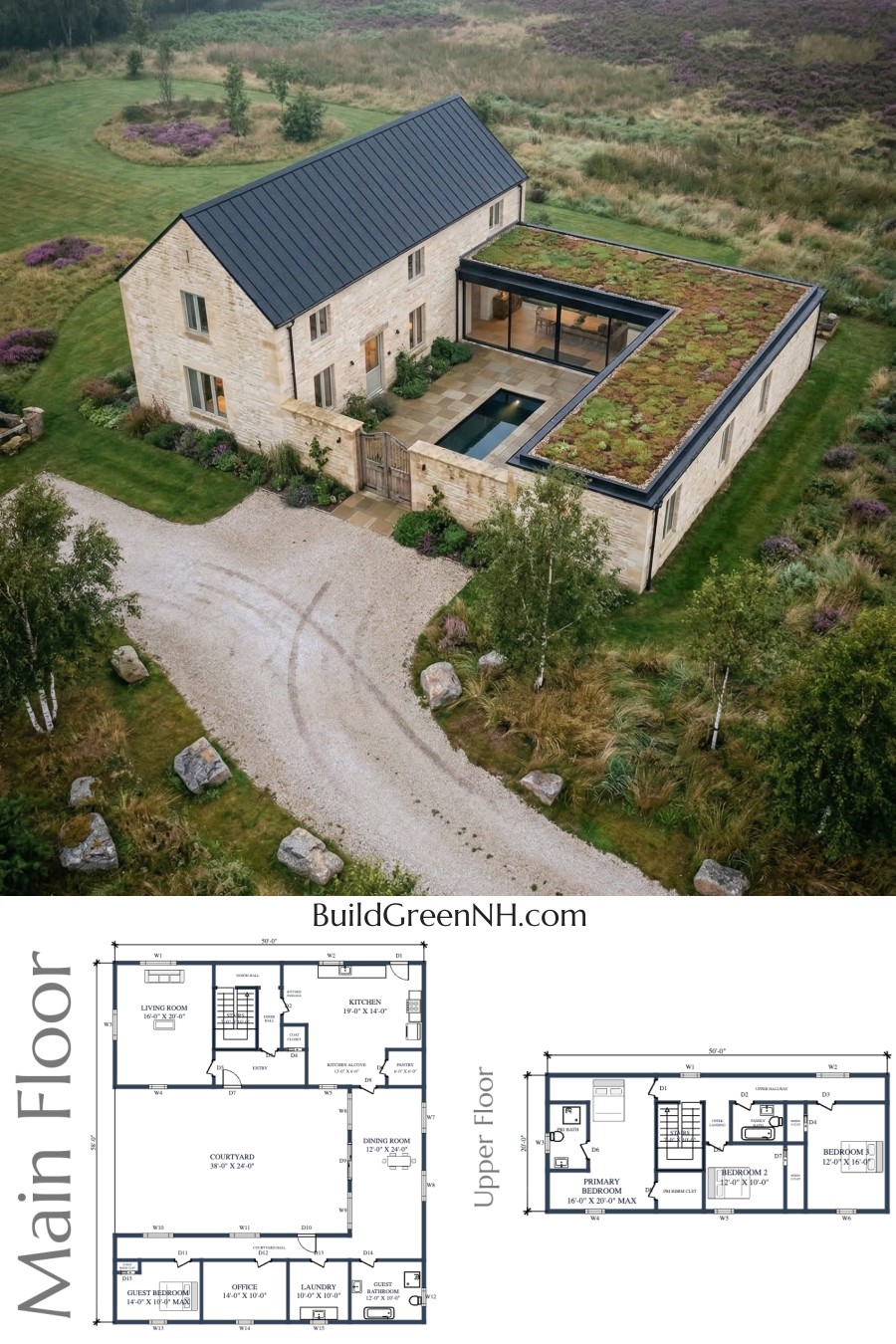 Heather Moor Courtyard Cottage Floor Plan