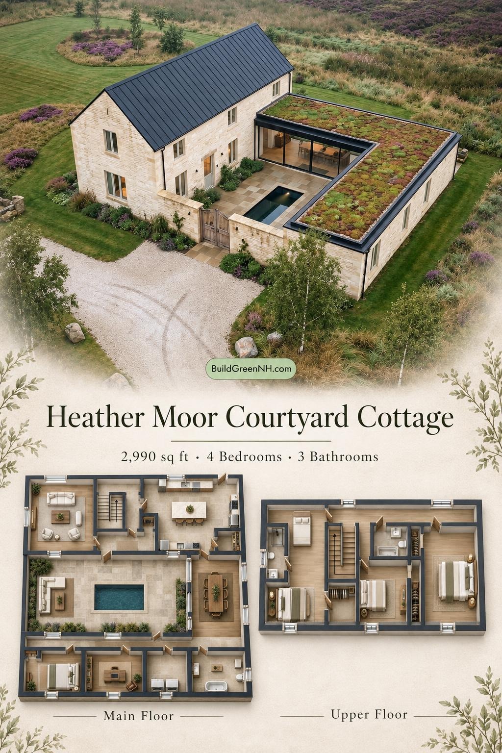 Heather Moor Courtyard Cottage Floor Plan