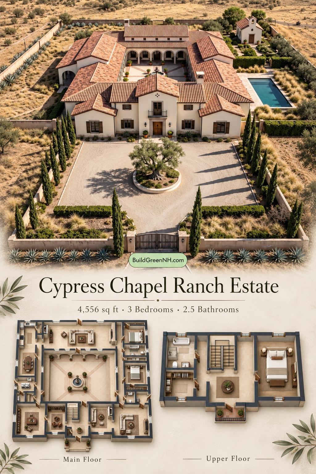 Cypress Chapel Ranch Estate Floor Plan