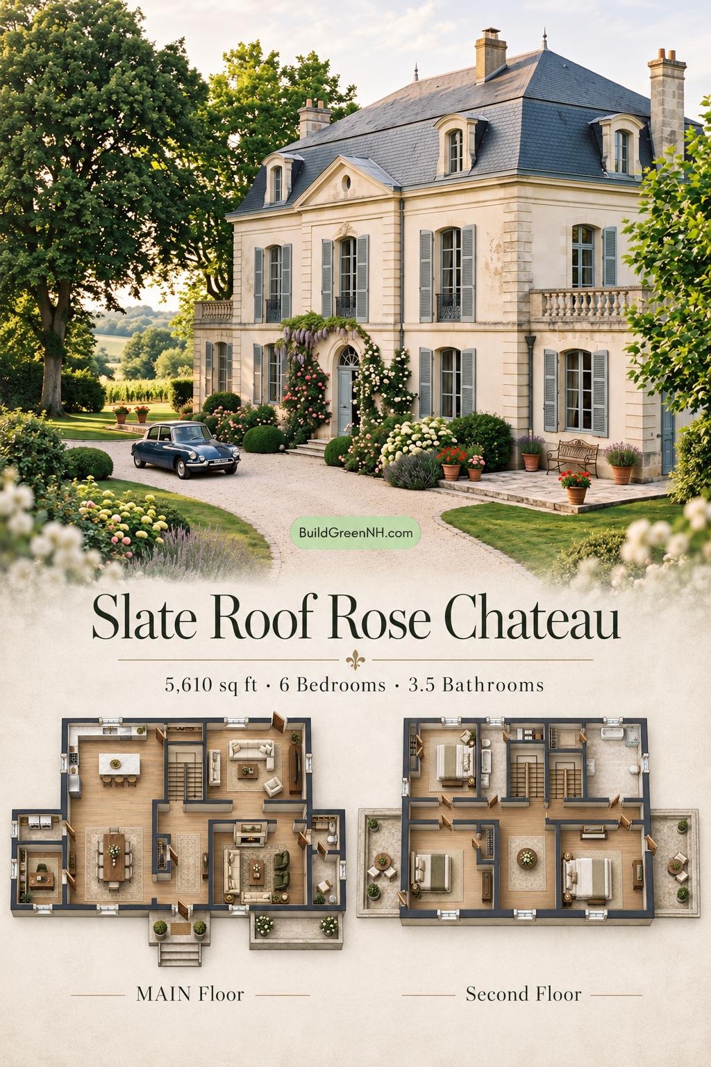Slate Roof Rose Chateau Floor Plan