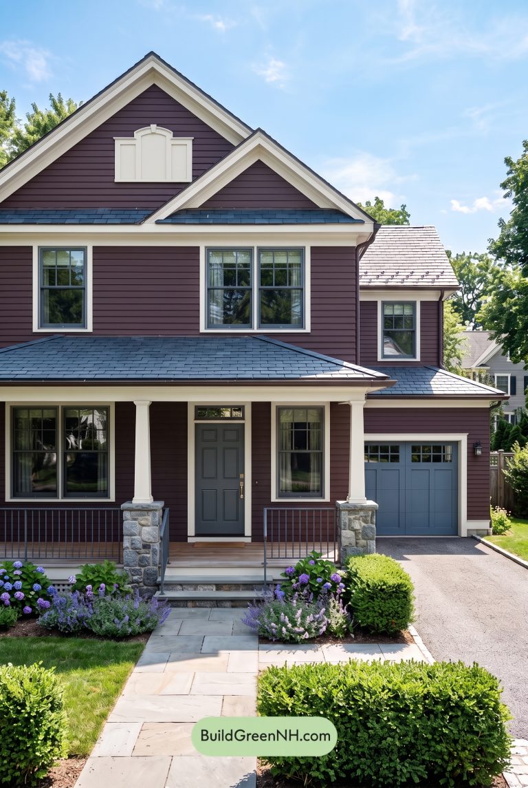 Red Front Door House Paint Color Scheme: Deep Red Devotion