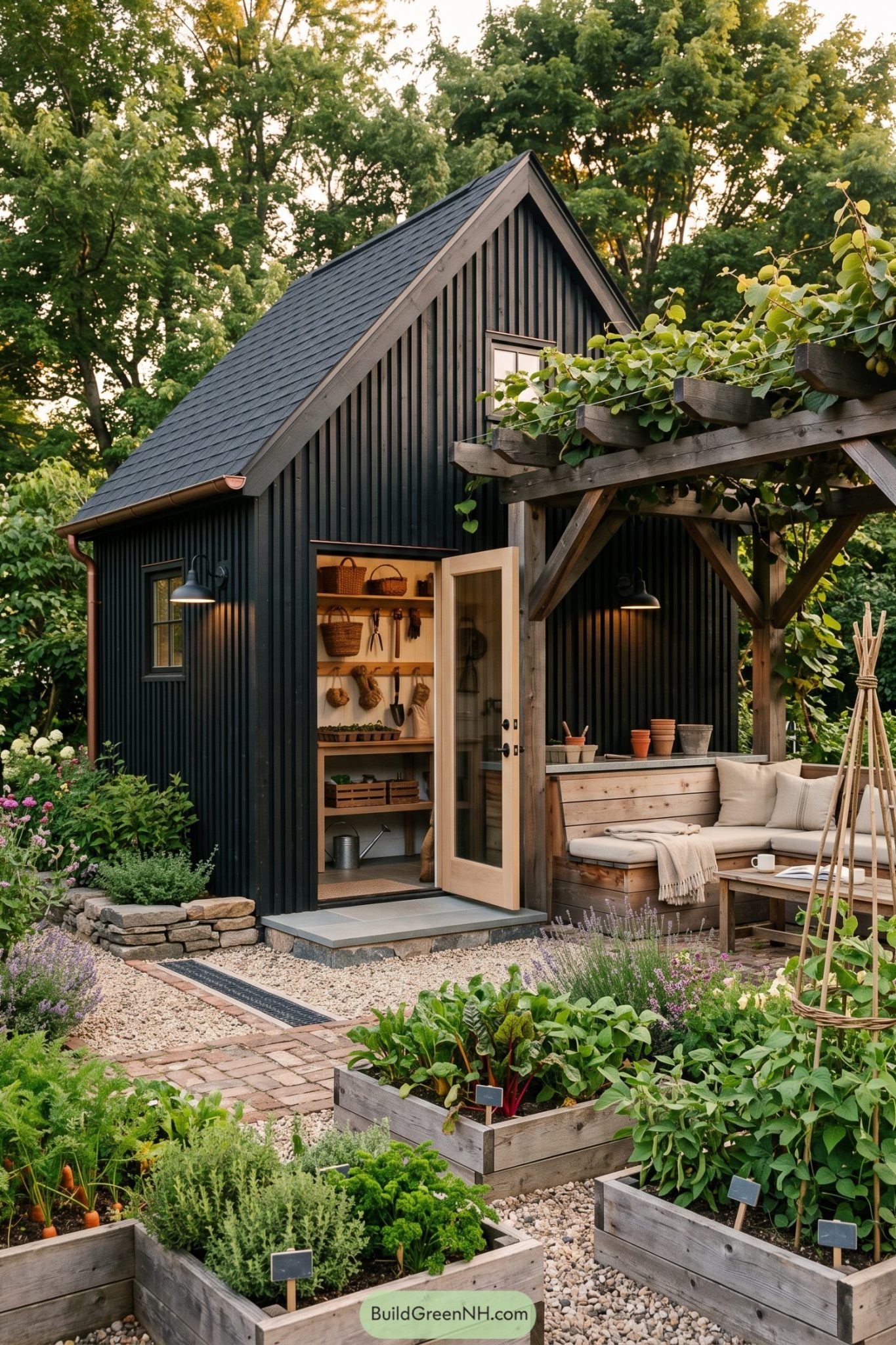 20 Sheds With Garden Structures That Turn Backyards Into Oases