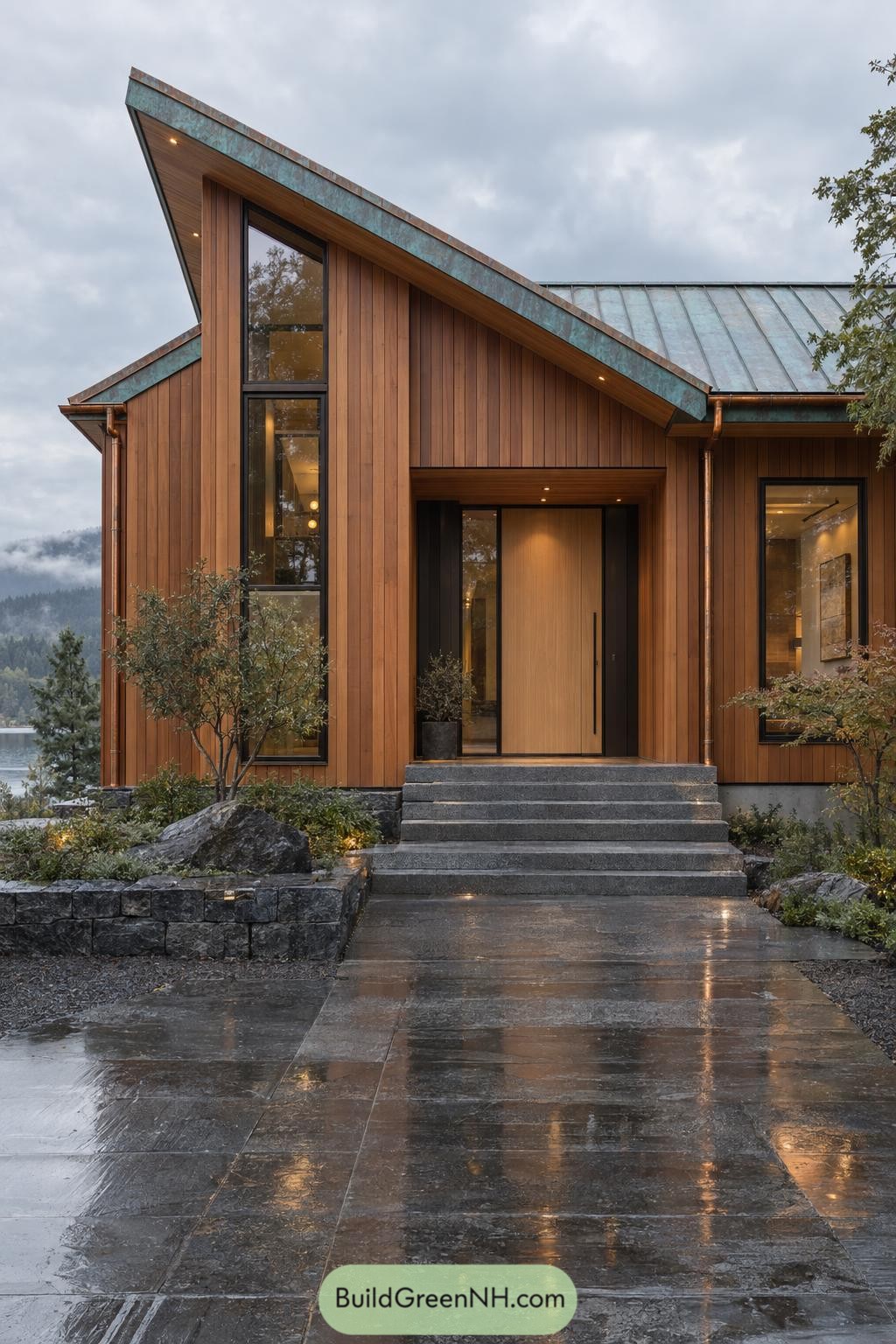 Wooden Front Facade Elevation Designs