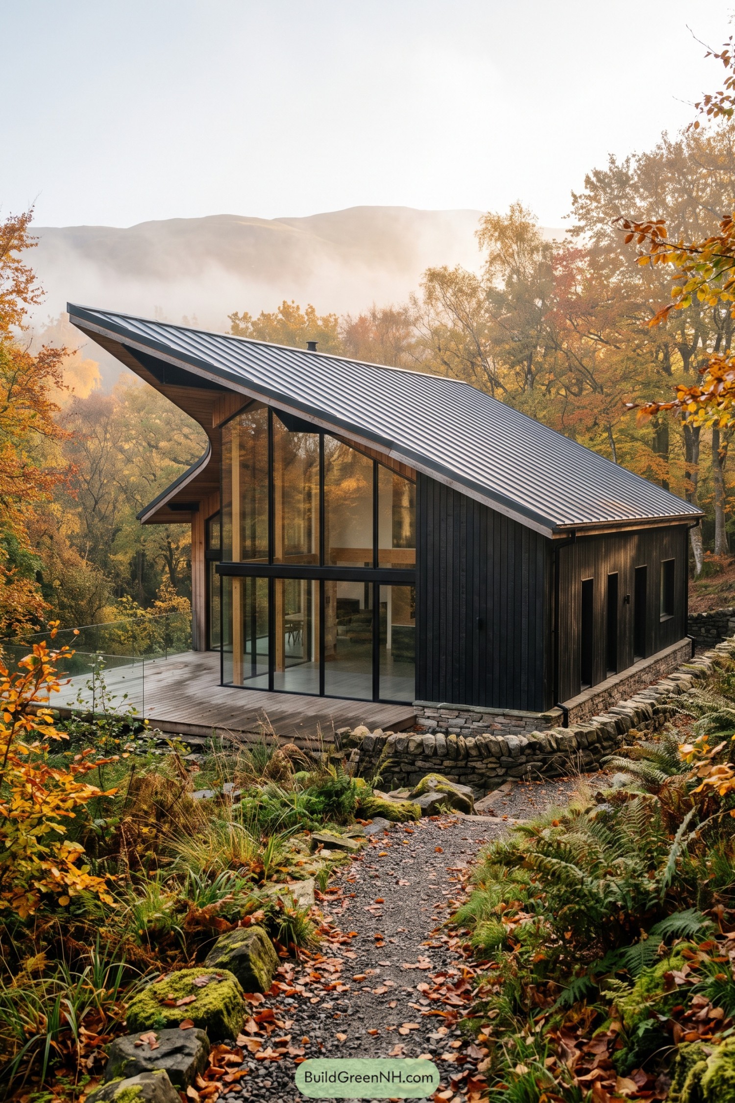 20 Modern Woodland Houses with Sweeping Roofs